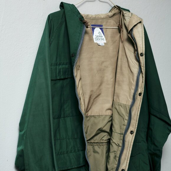 Sierra Designs 60/40 Mountain Parka USA MADE Small Green Jacket Vintage Coat - Picture 8 of 9